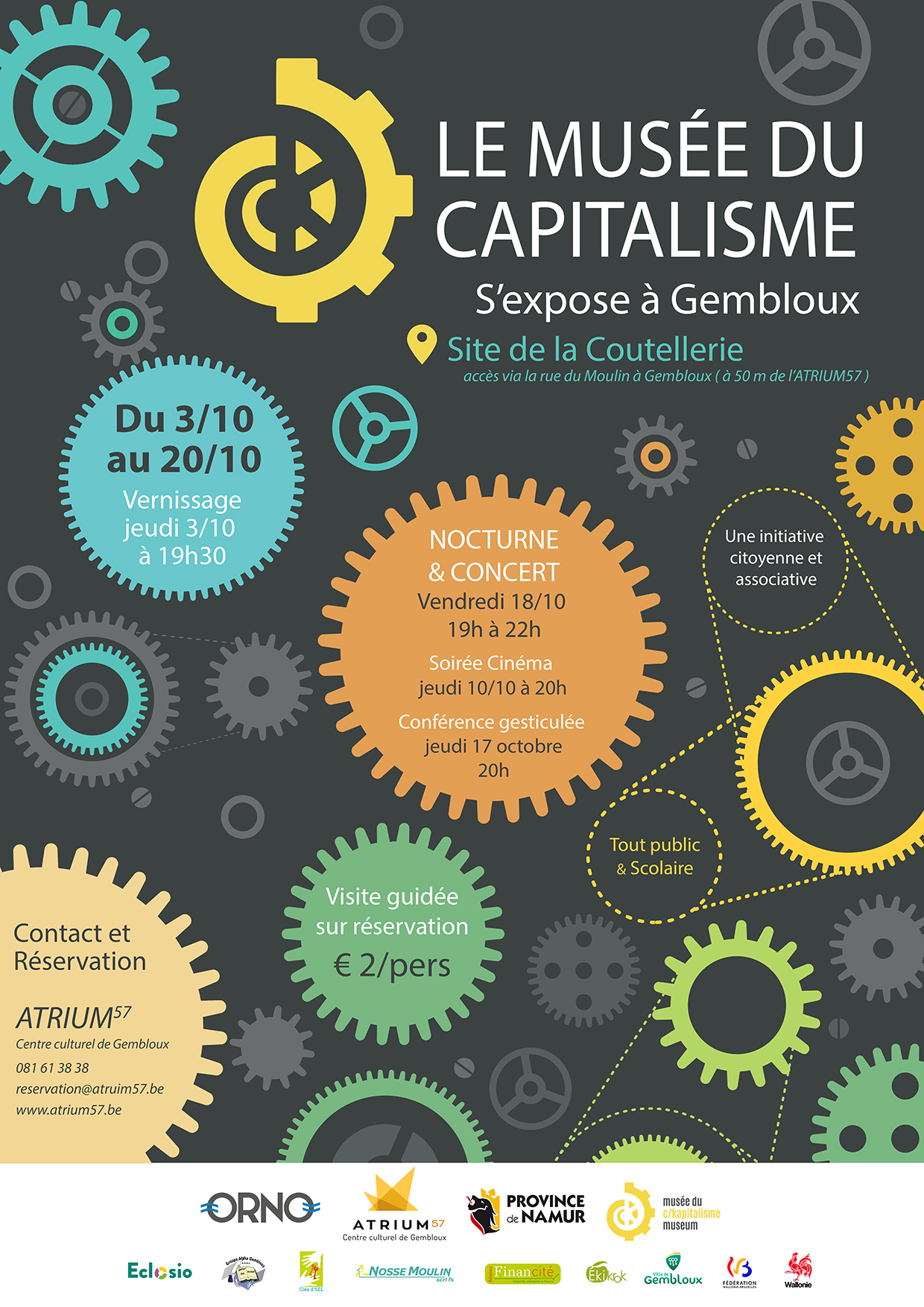 Le Musée du Capitalisme s’installe à Gembloux du 3 au 20 octobre 2019!